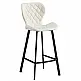 MARTIN OFF WHITE ΥΦΑΣΜΑ(Σ2)73εκ.ΣΚΑΜΠΟ ΜΕΤΑΛΛΙΚΟ