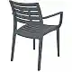 ARTEMIS DARK GREY ΠΟΛΥΘΡΟΝΑ ΠΟΛ/ΝΙΟΥ 58X58X83.5εκ.