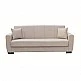 ANIMA LIGHT BROWN ΥΦΑΣΜΑ 3ΘΕΣΙΟΣ ΚΑΝΑΠΕΣ/ΚΡΕΒΑΤΙ ΜΕ ΑΠΟΘ.ΧΩΡΟ 210X80εκ.