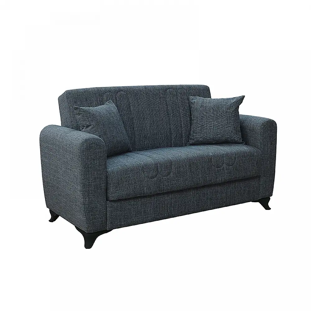 MELINA DARK GREY ΥΦΑΣΜΑ 2ΘΕΣΙΟΣ ΚΑΝΑΠΕΣ/ΚΡΕΒΑΤΙ ΜΕ ΑΠΟΘ.ΧΩΡΟ 150Χ80Χ75εκ.