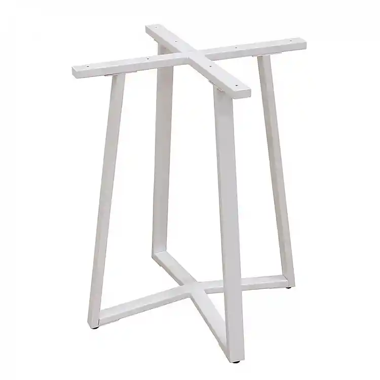 BISTRO 60X60X72εκ. ΛΕΥΚΗ ΒΑΣΗ ΜΕΤΑΛΛΙΚΗ ΜΕ ΡΕΓ/ΡΟΥΣ