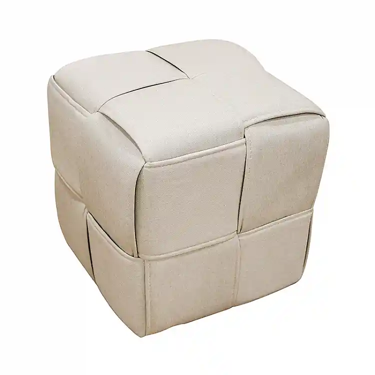 LINE ΣΚΑΜΠΟ CREAM ΥΦΑΣΜΑ 40X40X40εκ.