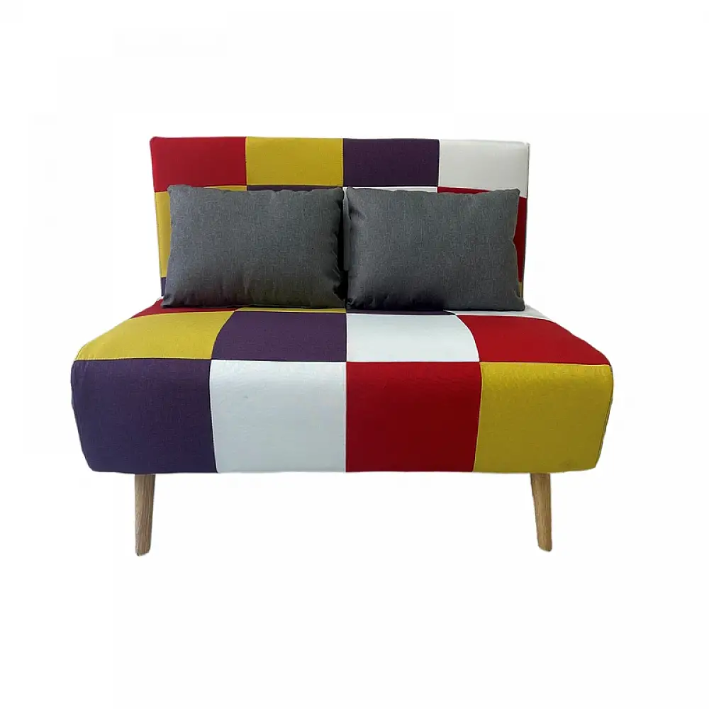 SARA PATCHWORK ΥΦΑΣΜΑ ΚΑΝΑΠΕΣ/ΚΡΕΒΑΤΙ 134Χ80Χ84εκ.