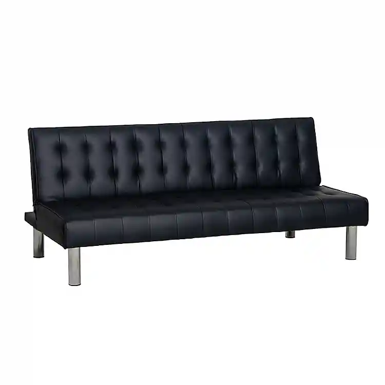 STATE BLACK PU ΚΑΝΑΠΕΣ-ΚΡΕΒΑΤΙ 180X79X74εκ.