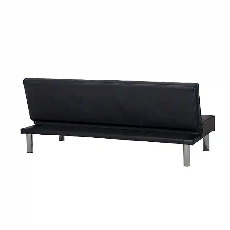 STATE BLACK PU ΚΑΝΑΠΕΣ-ΚΡΕΒΑΤΙ 180X79X74εκ.