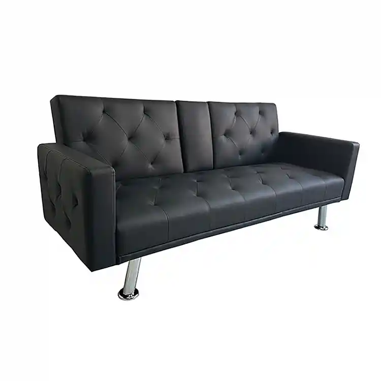 REST/ARMS BLACK PU ΚΑΝΑΠΕΣ-ΚΡΕΒΑΤΙ 188X88X79εκ.