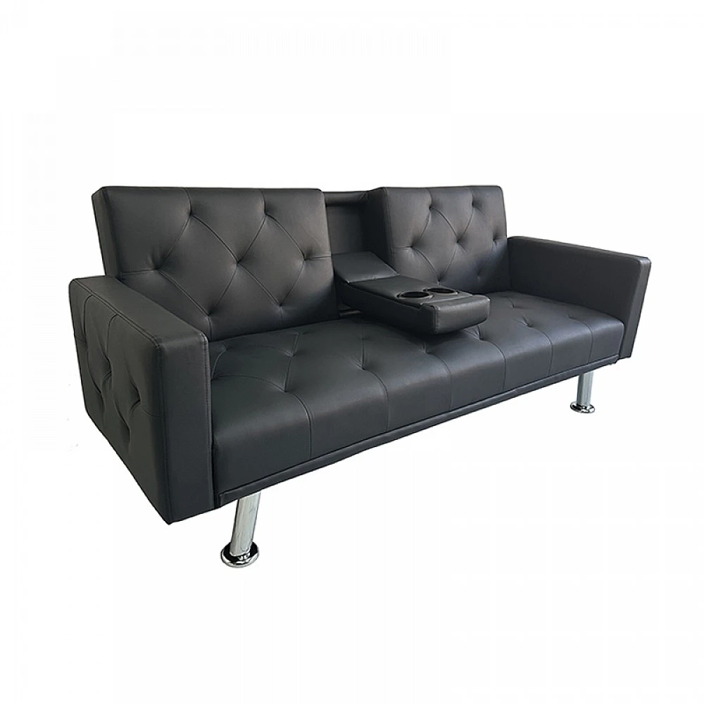 REST/ARMS BLACK PU ΚΑΝΑΠΕΣ-ΚΡΕΒΑΤΙ 188X88εκ.