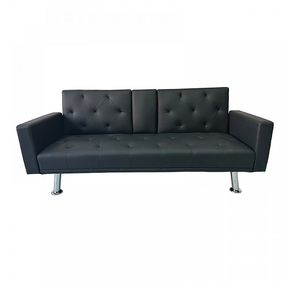 REST/ARMS BLACK PU ΚΑΝΑΠΕΣ-ΚΡΕΒΑΤΙ 188X88εκ.