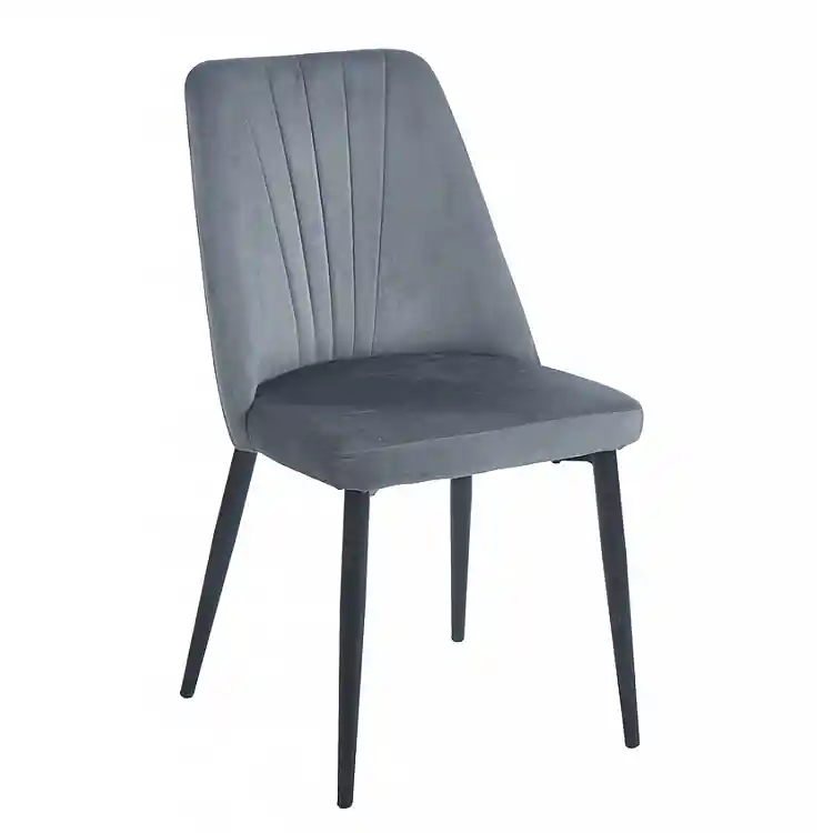 OLIVIA GREY VELVET ΥΦΑΣΜΑ ΚΑΡΕΚΛΑ ΜΕΤΑΛΛΙΚΗ 46(59)X58X85εκ.