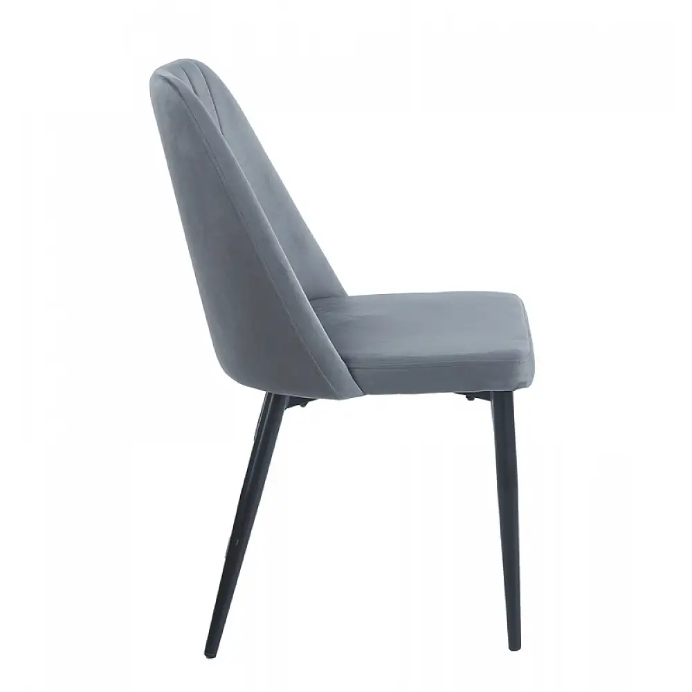 OLIVIA GREY VELVET ΥΦΑΣΜΑ ΚΑΡΕΚΛΑ ΜΕΤΑΛΛΙΚΗ 46(59)X58X85εκ.