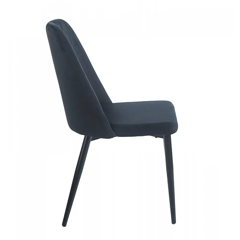 OLIVIA BLACK VELVET ΥΦΑΣΜΑ ΚΑΡΕΚΛΑ ΜΕΤΑΛΛΙΚΗ 46(59)X58X85εκ.