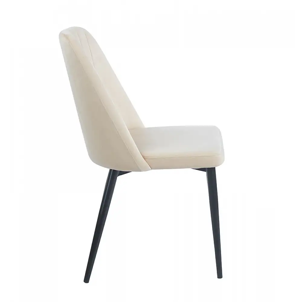 OLIVIA BEIGE VELVET ΥΦΑΣΜΑ ΚΑΡΕΚΛΑ ΜΕΤΑΛΛΙΚΗ 46(59)X58X85εκ.