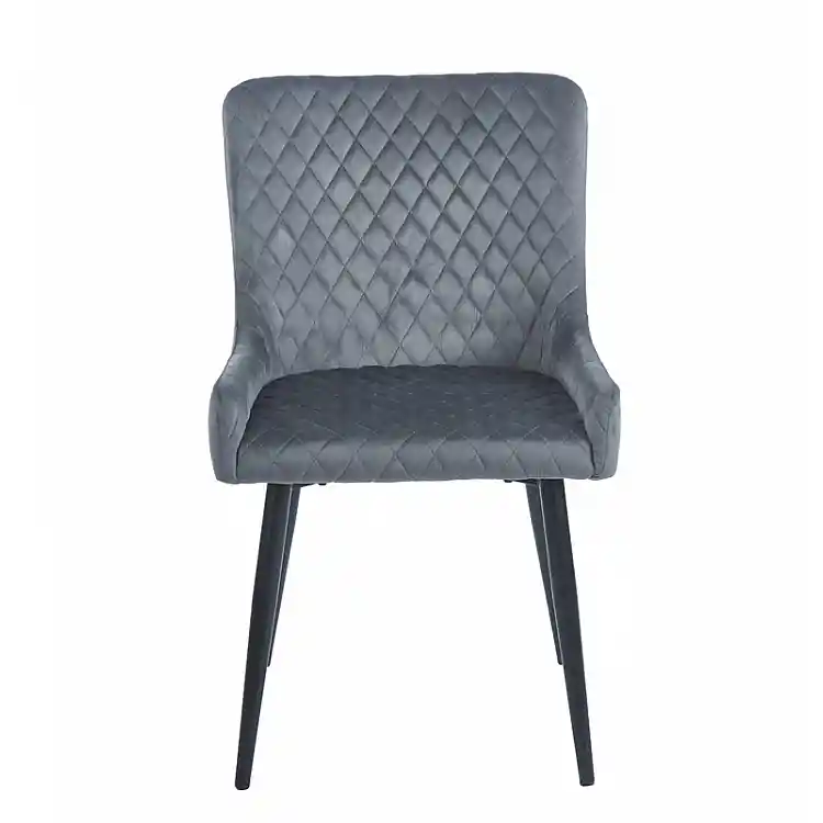 VANESA GREY VELVET ΥΦΑΣΜΑ ΚΑΡΕΚΛΑ ΜΕΤΑΛΛΙΚΗ 46X62X86εκ.