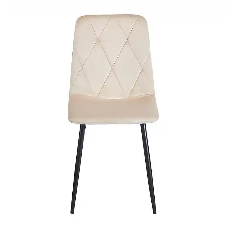 EVA BEIGE VELVET ΥΦΑΣΜΑ ΚΑΡΕΚΛΑ ΜΕΤΑΛΛΙΚΗ 43X55X90εκ.