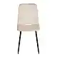 EVA BEIGE VELVET ΥΦΑΣΜΑ ΚΑΡΕΚΛΑ ΜΕΤΑΛΛΙΚΗ 43X55X90εκ.