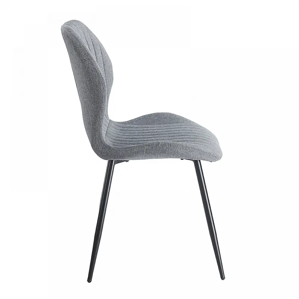 DYLAN GREY ΥΦΑΣΜΑ ΚΑΡΕΚΛΑ ΜΕΤΑΛΛΙΚΗ 48X53X74εκ.