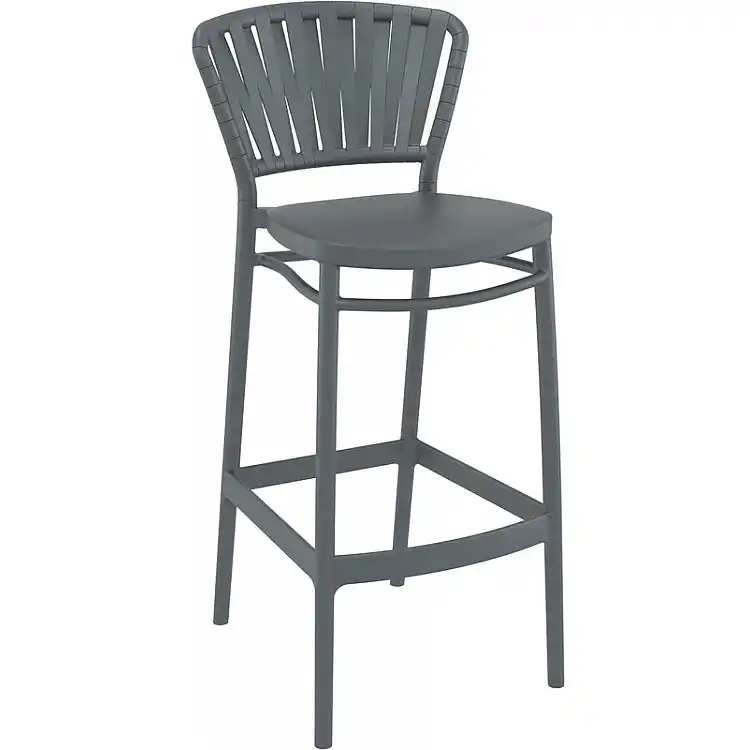 PORTOFINO 75εκ. ΣΚΑΜΠΟ DARK GREY ΠΟΛ/ΝΙΟΥ 48X52X106εκ.