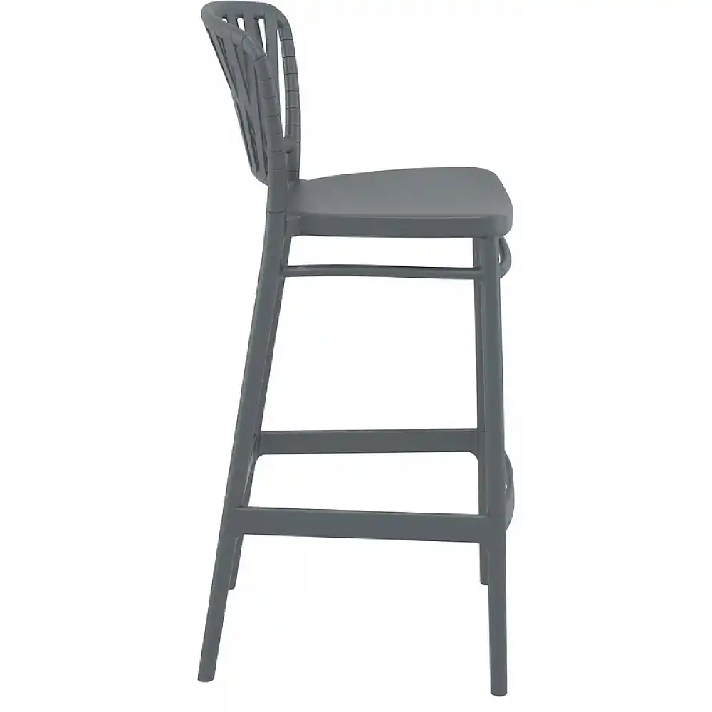 PORTOFINO 75εκ. ΣΚΑΜΠΟ DARK GREY ΠΟΛ/ΝΙΟΥ 48X52X106εκ.