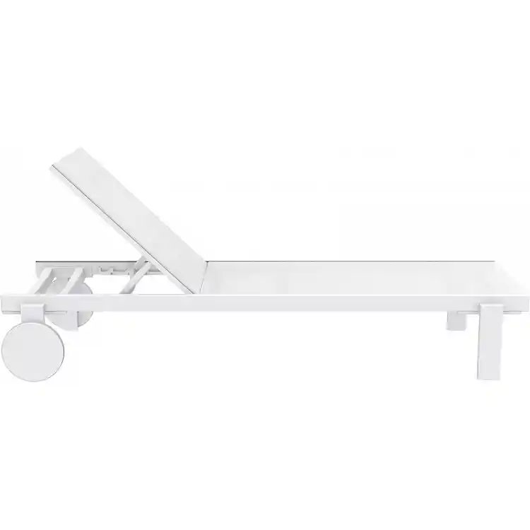 CASABLANCA ΞΑΠΛΩΣΤΡΑ WHITE/WHITE ΑΛΟΥΜ-ΠΟΛ/ΝΙΟΥ 190X74X31εκ.