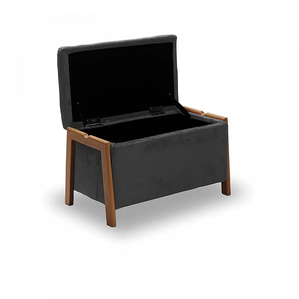 DALI ΣΚΑΜΠΟ VELVET GREY ΜΕ ΑΠΟΘ. ΧΩΡΟ 75X42X44εκ.