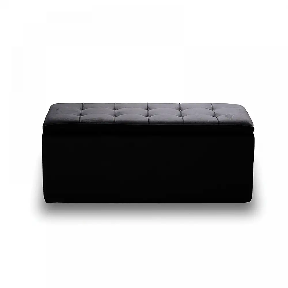 LIDO ΣΚΑΜΠΟ VELVET BLACK ΜΕ ΑΠΟΘ. ΧΩΡΟ 101X41X42εκ.