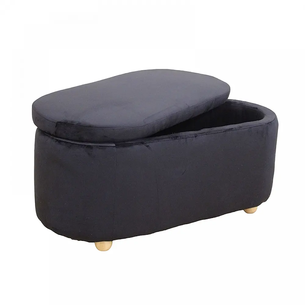 FOSTER ΣΚΑΜΠΟ VELVET BLACK ΜΕ ΑΠΟΘ. ΧΩΡΟ 99Χ45X45εκ.