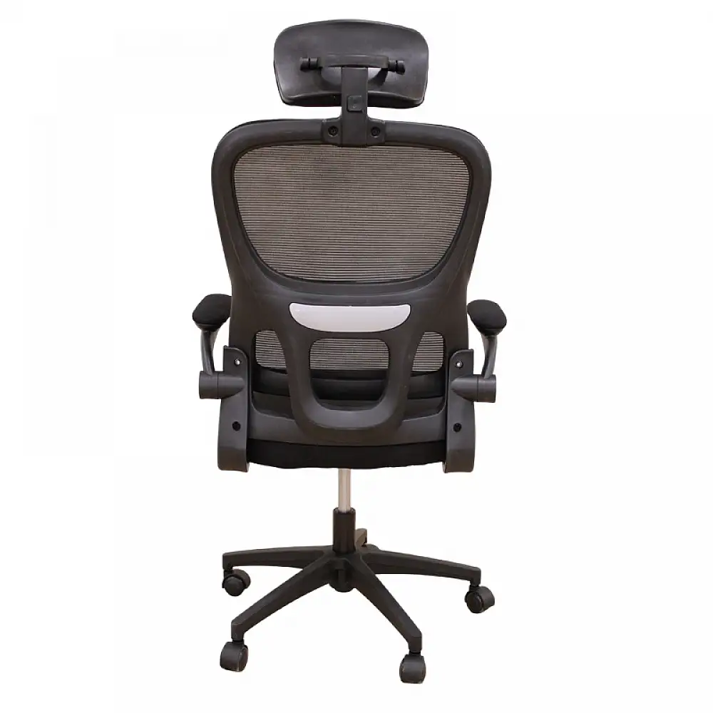 A9935 ΜΑΥΡΟ MESH ΚΑΡΕΚΛΑ ΓΡΑΦΕΙΟΥ 62Χ64Χ42-114/52-125εκ.