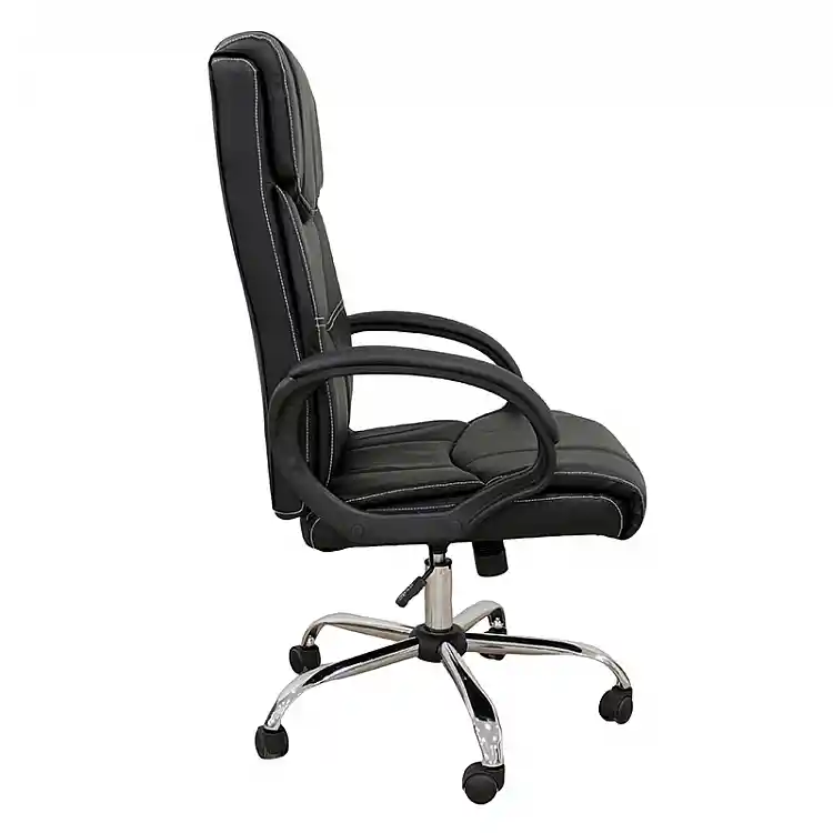 A9939 ΜΑΥΡΟ PVC ΠΟΛΥΘΡΟΝΑ ΓΡΑΦΕΙΟΥ 67Χ70Χ51-115/61-125εκ.