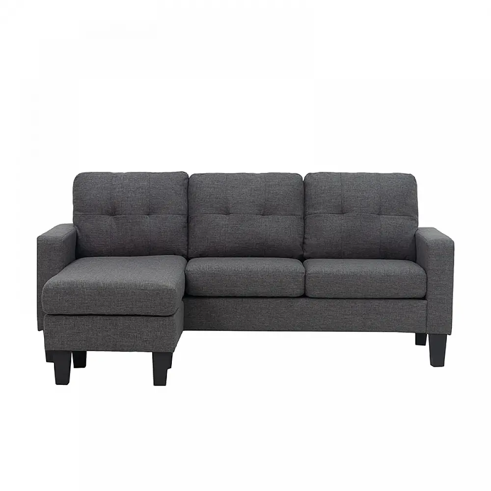 LIANA S DARK GREY ΥΦΑΣΜΑ ΓΩΝΙΑ 185Χ126X84εκ.