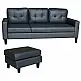LIANA S BLACK PVC ΓΩΝΙΑ 185Χ126X84εκ.
