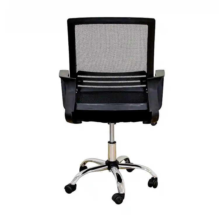 A1600 ΧΡΩΜΙΟ/ΜΑΥΡΟ MESH ΠΟΛΥΘΡΟΝΑ ΓΡΑΦΕΙΟΥ 61X52.5X43-93/51-102εκ.