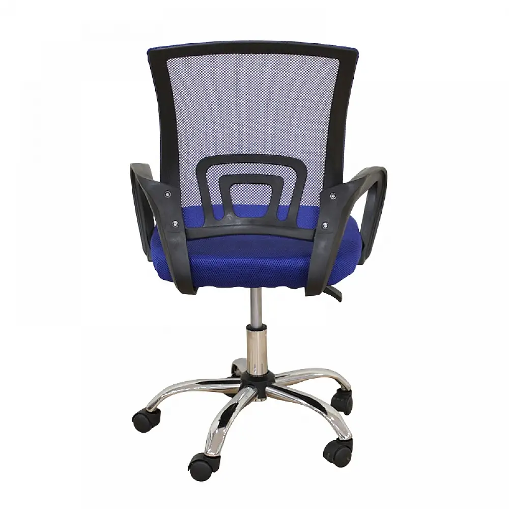 A1850 S ΧΡΩΜΙΟ/ΜΠΛΕ MESH ΠΟΛΥΘΡΟΝΑ ΓΡΑΦΕΙΟΥ 62Χ52Χ43-84/50-93εκ.