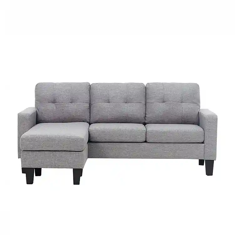 LIANA S GREY ΥΦΑΣΜΑ ΚΑΝΑΠΕΣ ΓΩΝΙΑ 185Χ126X84εκ.