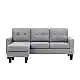 LIANA S GREY ΥΦΑΣΜΑ ΚΑΝΑΠΕΣ ΓΩΝΙΑ 185Χ126X84εκ.
