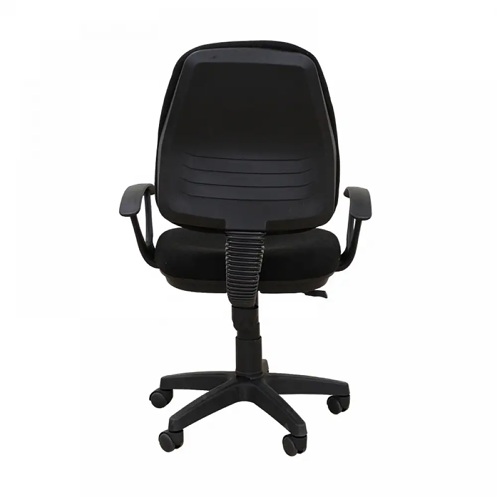 BS750 ΜΑΥΡΟ ΥΦΑΣΜΑ ΠΟΛΥΘΡΟΝΑ ΓΡΑΦΕΙΟΥ 64X56X41-90/51-98εκ.