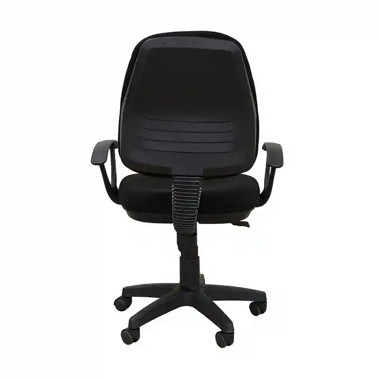 BS750 ΜΑΥΡΟ ΥΦΑΣΜΑ ΠΟΛΥΘΡΟΝΑ ΓΡΑΦΕΙΟΥ 64X56X41-90/51-98εκ.