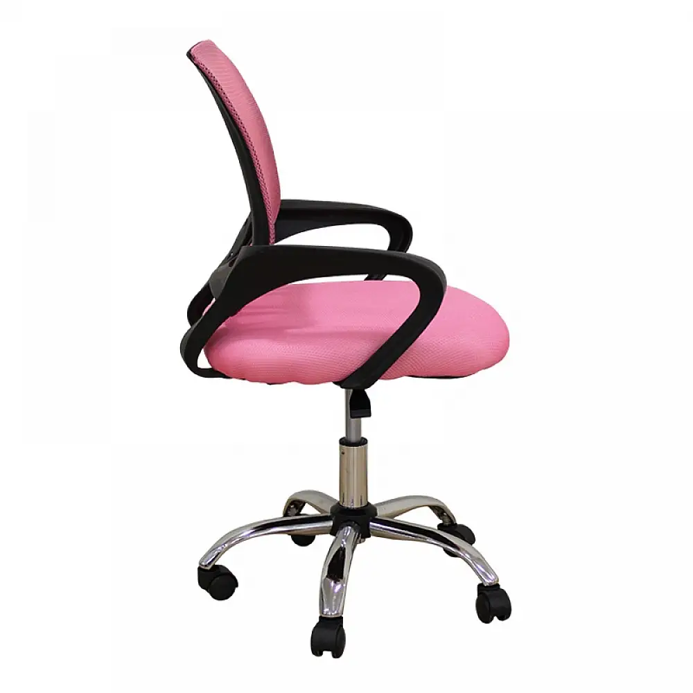 A1850 S ΧΡΩΜΙΟ/ΡΟΖ MESH ΠΟΛΥΘΡΟΝΑ ΓΡΑΦΕΙΟΥ 62Χ52Χ43-84/50-93εκ.