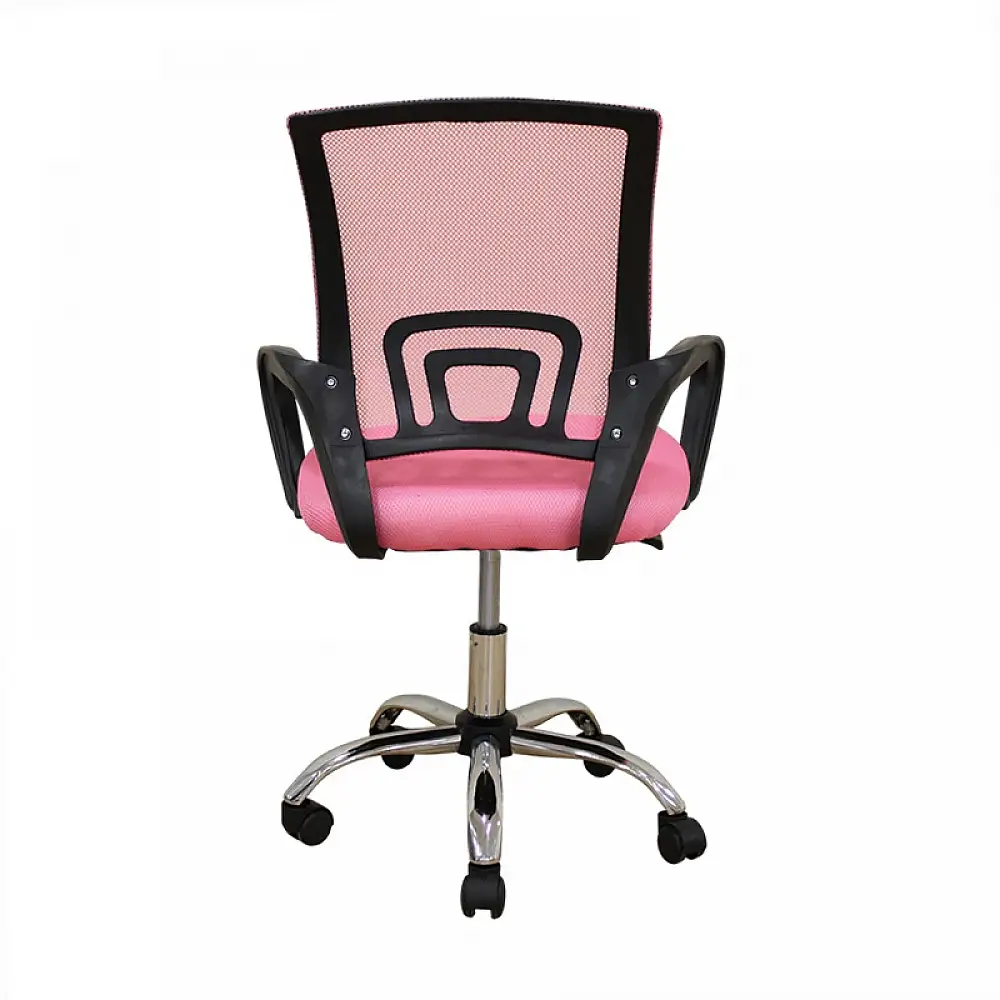 A1850 S ΧΡΩΜΙΟ/ΡΟΖ MESH ΠΟΛΥΘΡΟΝΑ ΓΡΑΦΕΙΟΥ 62Χ52Χ43-84/50-93εκ.