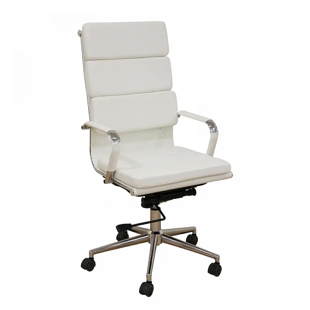 A9944 ΛΕΥΚΟ PU ΠΟΛΥΘΡΟΝΑ ΓΡΑΦΕΙΟΥ 55X60X51-115/61-125εκ.