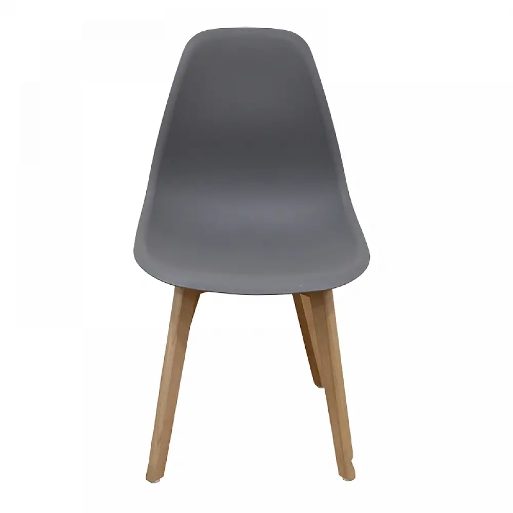 Καρέκλα Τραπεζαρίας Ξύλινη 4τμχ Loft Plus Γκρί PP 46x46x41-81εκ.