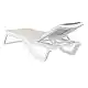 RIO PRO ΞΑΠΛΩΣΤΡΑ WHITE/TAUPE ΠΟΛ/ΝΙΟΥ 190X70X33εκ.