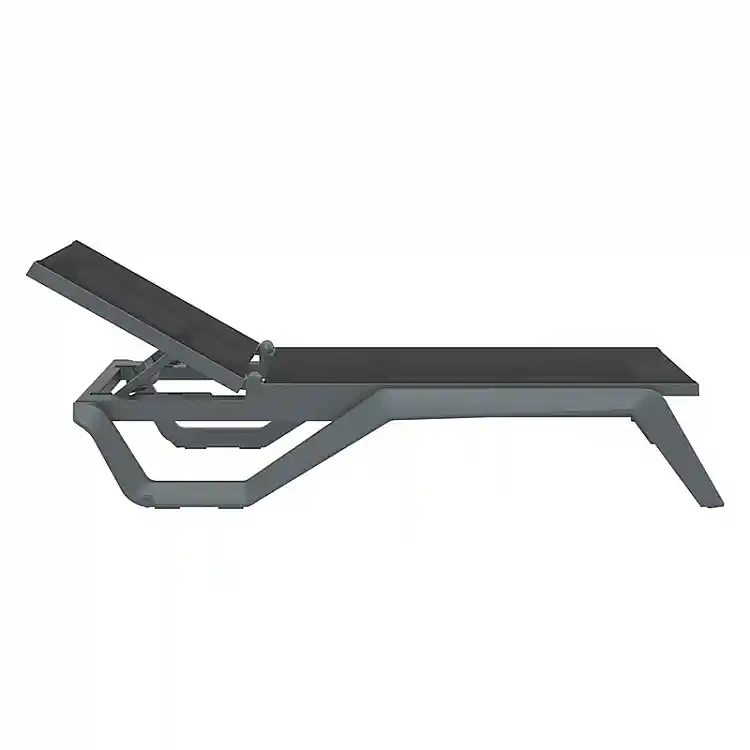 RIO PRO ΞΑΠΛΩΣΤΡΑ DARK GREY/BLACK ΠΟΛ/ΝΙΟΥ 190X70X33εκ.
