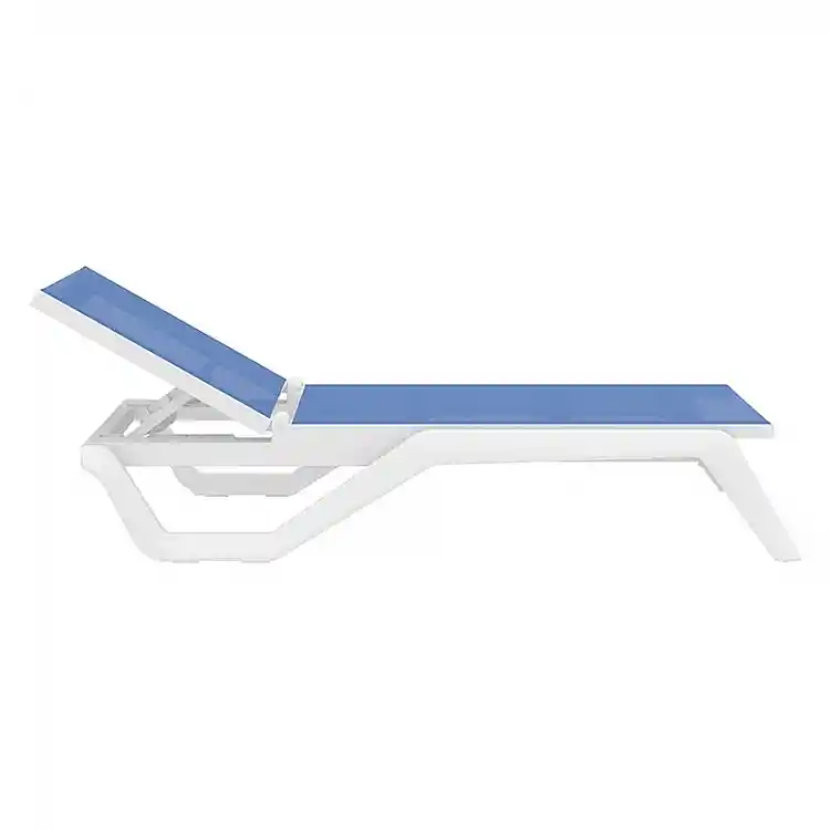 RIO PRO ΞΑΠΛΩΣΤΡΑ WHITE/BLUE ΠΟΛ/ΝΙΟΥ 190X70X33εκ.