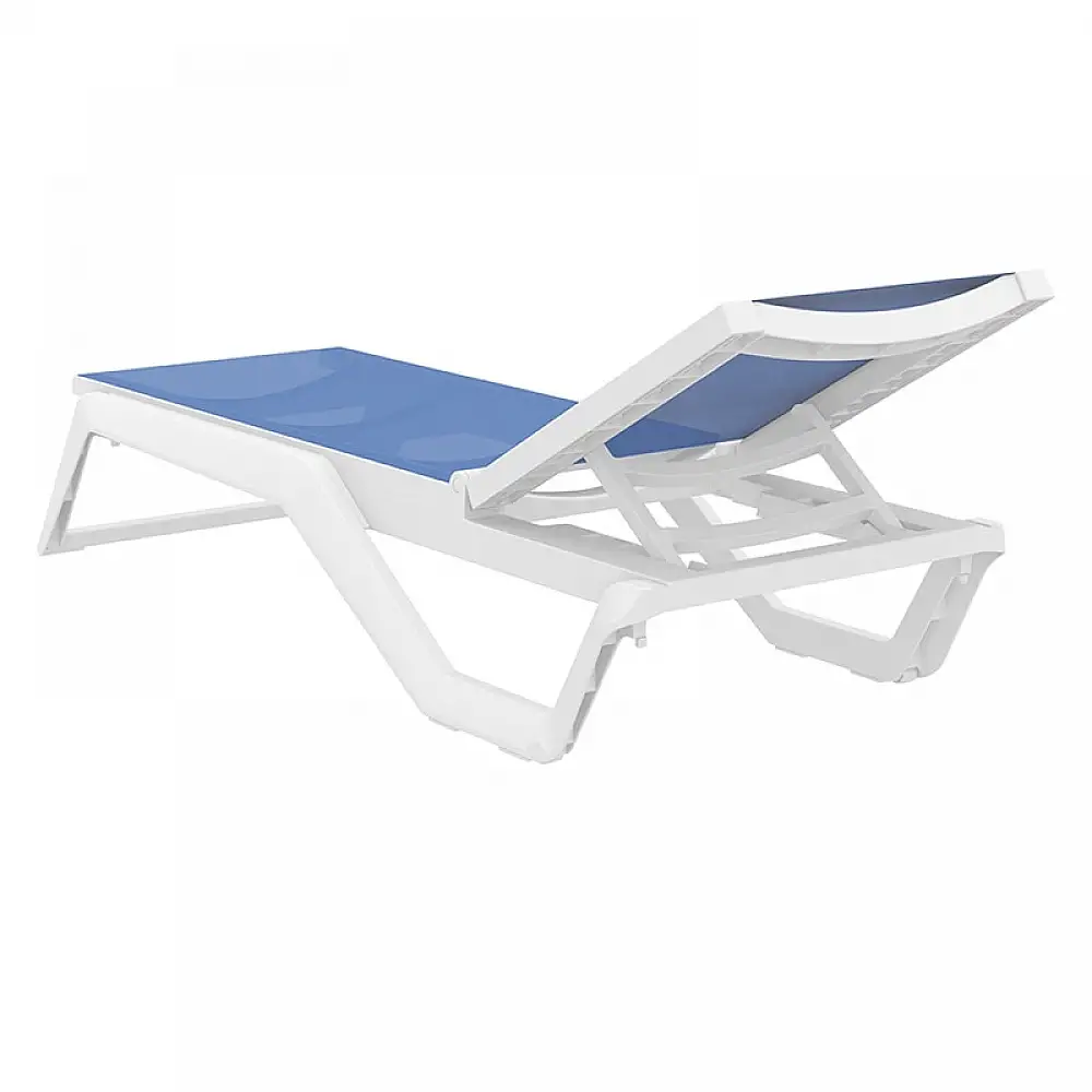 RIO PRO ΞΑΠΛΩΣΤΡΑ WHITE/BLUE ΠΟΛ/ΝΙΟΥ 190X70X33εκ.