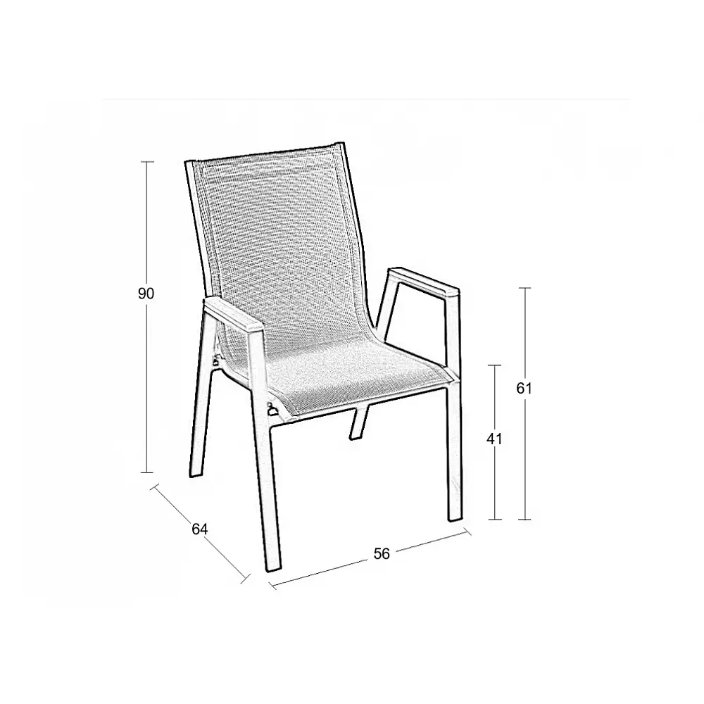 SELBY WHITE TEXT ΜΕΤΑΛΛΙΚΗ ΠΟΛ/ΝΑ 56Χ64Χ90εκ.