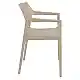 TULUM TAUPE ΠΟΛΥΘΡΟΝΑ ΠΟΛ/ΝΙΟΥ 55X52X79εκ.