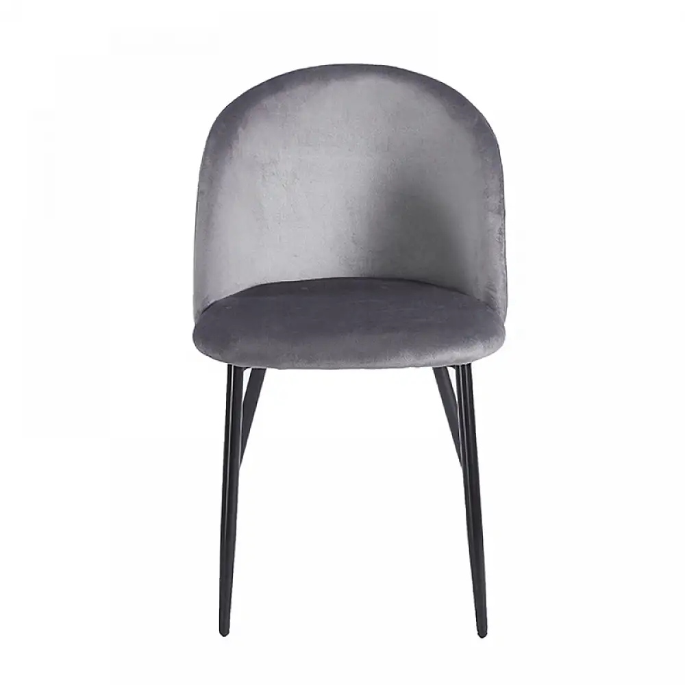 RIO GREY VELVET ΥΦΑΣΜΑ ΚΑΡΕΚΛΑ ΜΕΤΑΛΛΙΚΗ 50X52X81εκ.