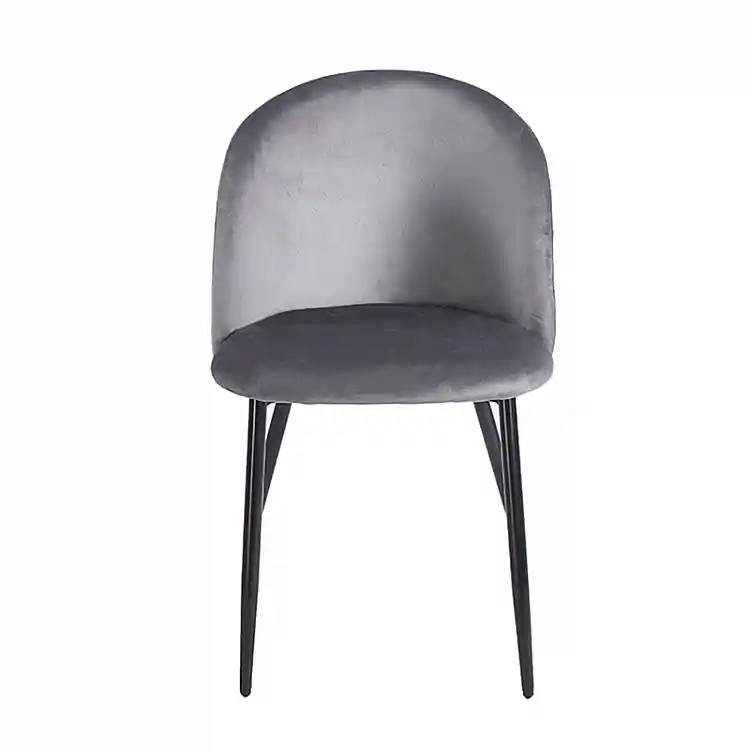 RIO GREY VELVET ΥΦΑΣΜΑ ΚΑΡΕΚΛΑ ΜΕΤΑΛΛΙΚΗ 50X52X81εκ.