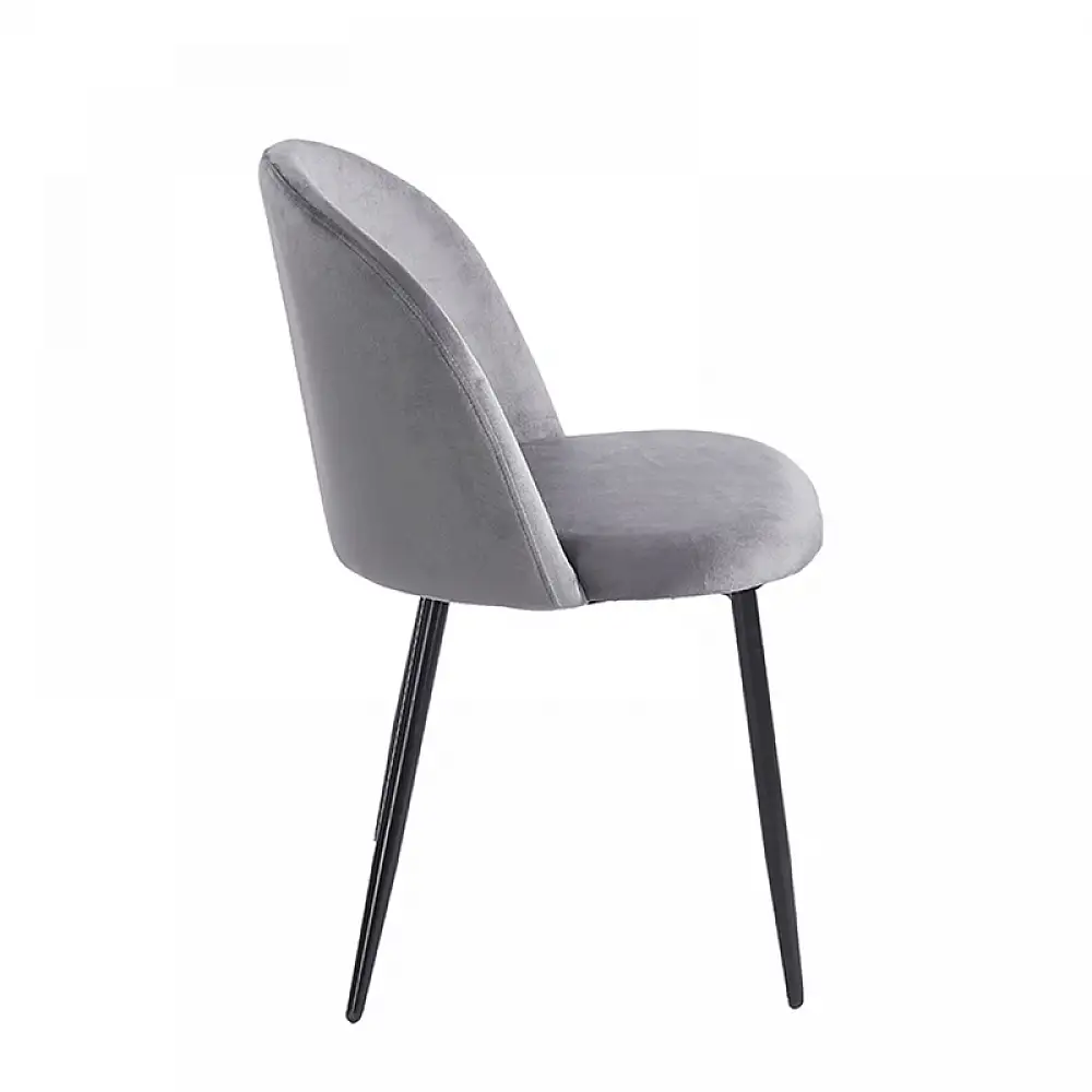 RIO GREY VELVET ΥΦΑΣΜΑ ΚΑΡΕΚΛΑ ΜΕΤΑΛΛΙΚΗ 50X52X81εκ.