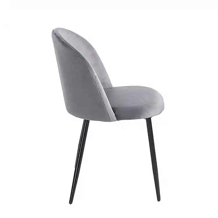 RIO GREY VELVET ΥΦΑΣΜΑ ΚΑΡΕΚΛΑ ΜΕΤΑΛΛΙΚΗ 50X52X81εκ.